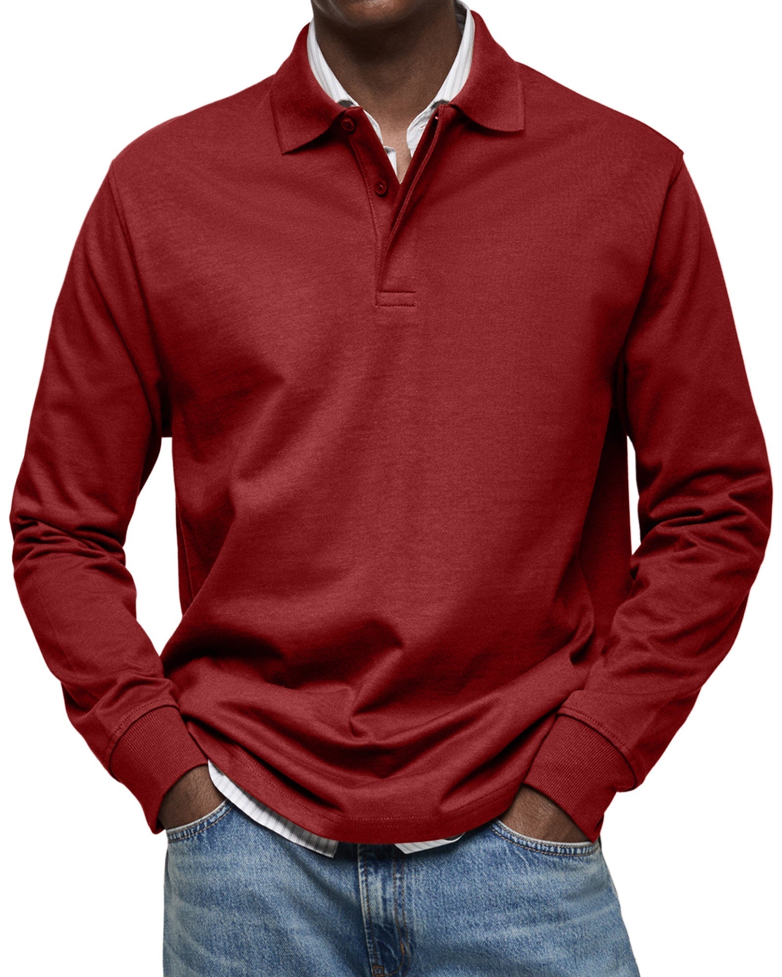 Maxime - Polo Luxe Manches Longues Homme