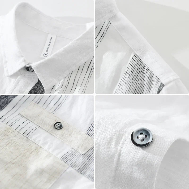 Reid - Chemise en Lin - Décontractée - Hommes-4