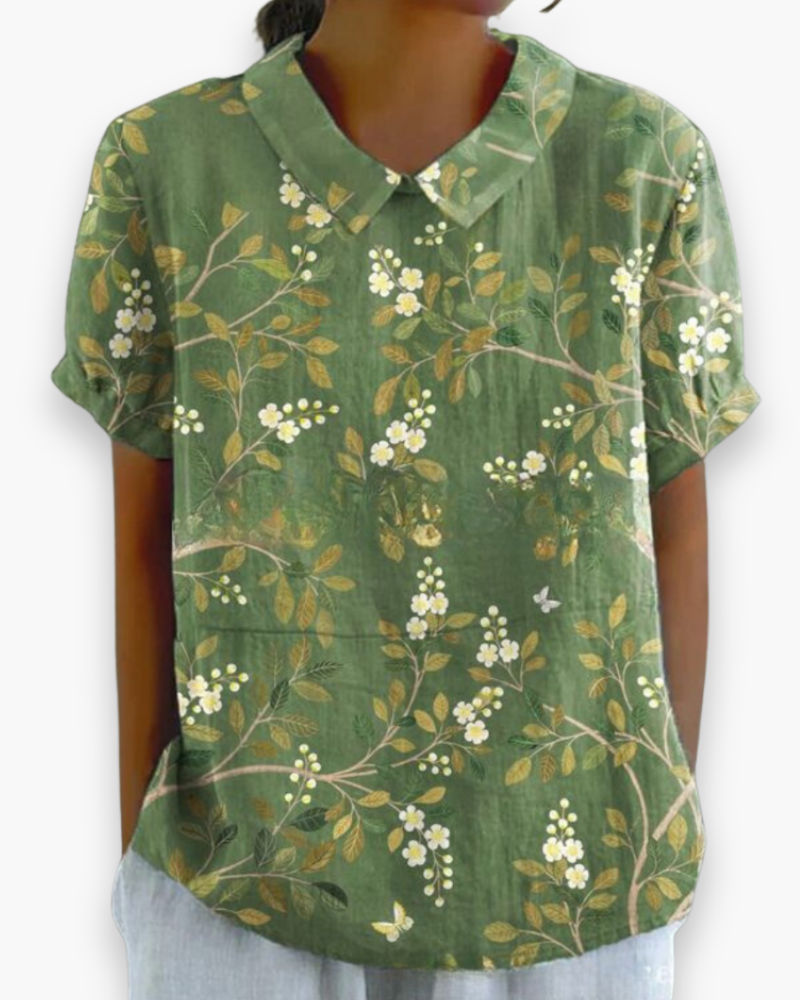 Mesdames Blouse de chemise à pression florale ludique | Librement-6