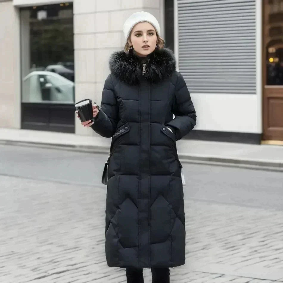 Estelle - Doudoune Chic Fourrure Chaude