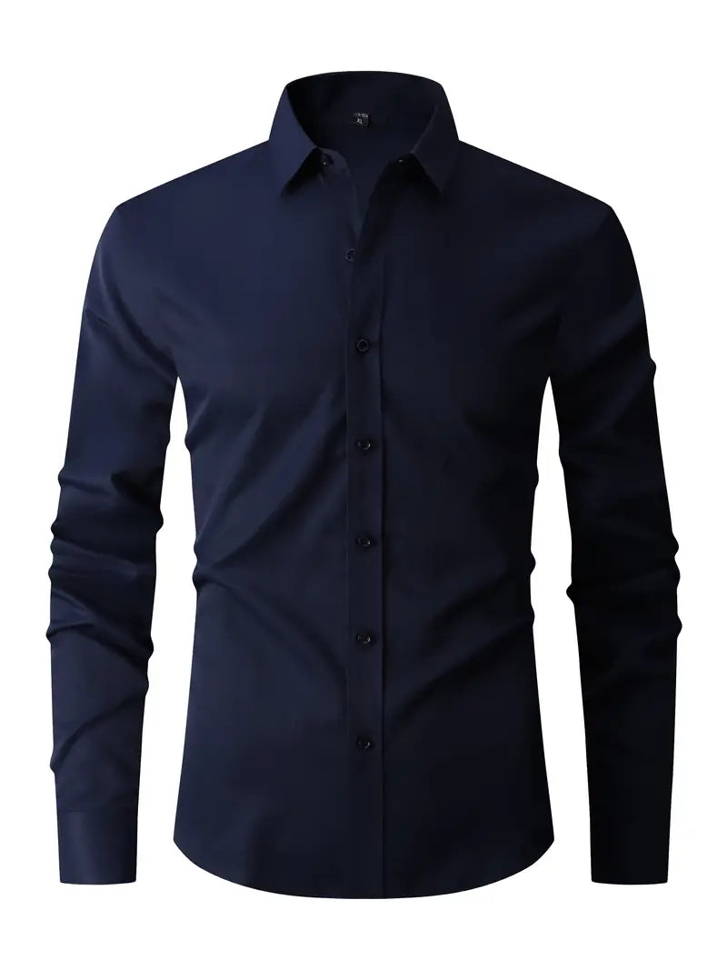 Diego - Chemise Manches Longues Slim Fit Chic Élégante Homme