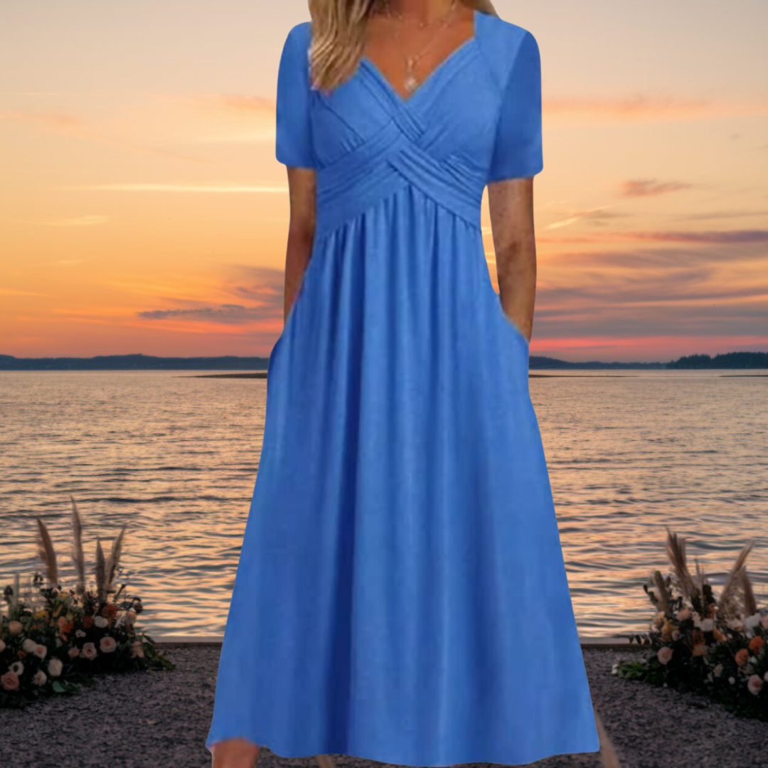 Robe Midi Femme Élégante - Camille