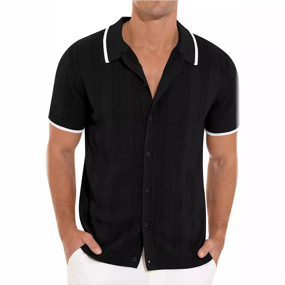 Jeroen - Polo en tricot - Élégance décontractée - Polo pour hommes-1