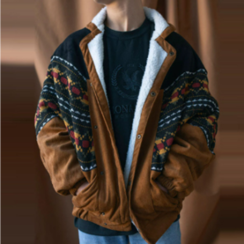 Enzo - Veste polaire rétro homme
