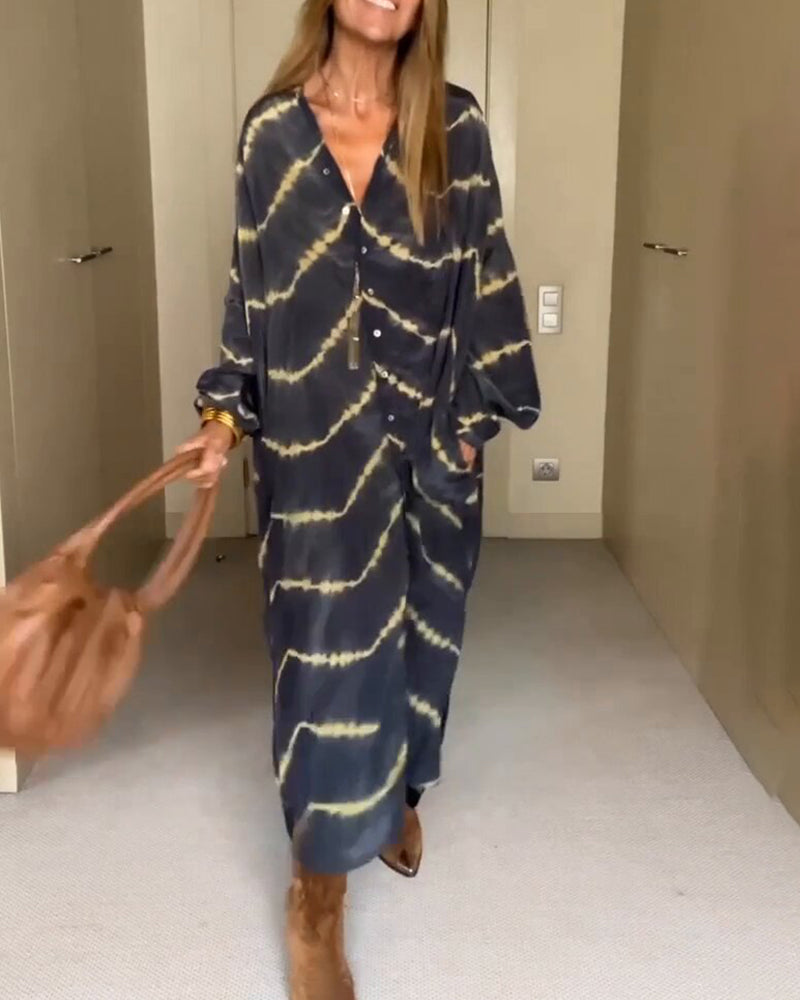 Manon - Robe longue imprimée