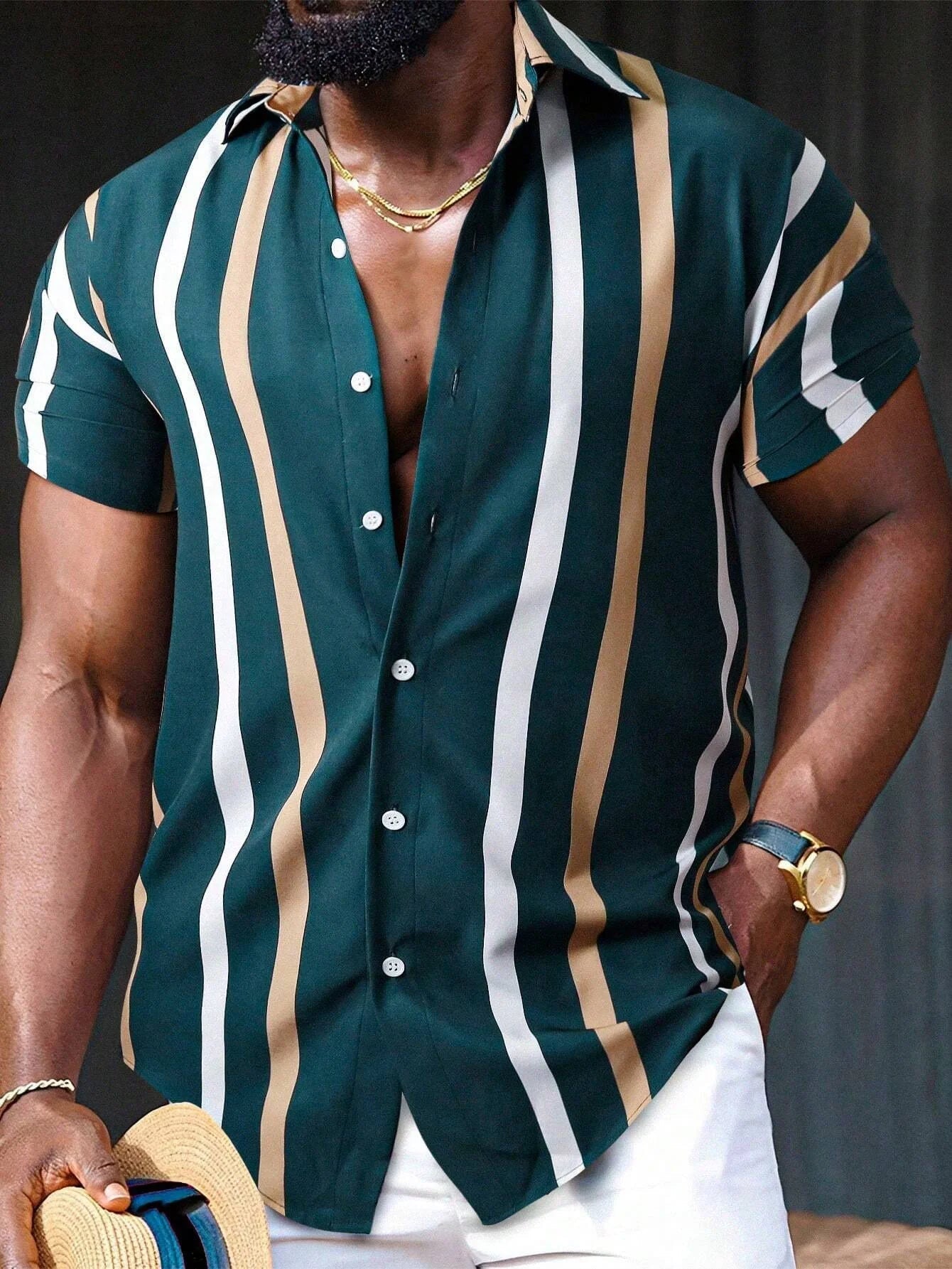 Jairo - Chemise Rayée - Élégant - Hommes-1