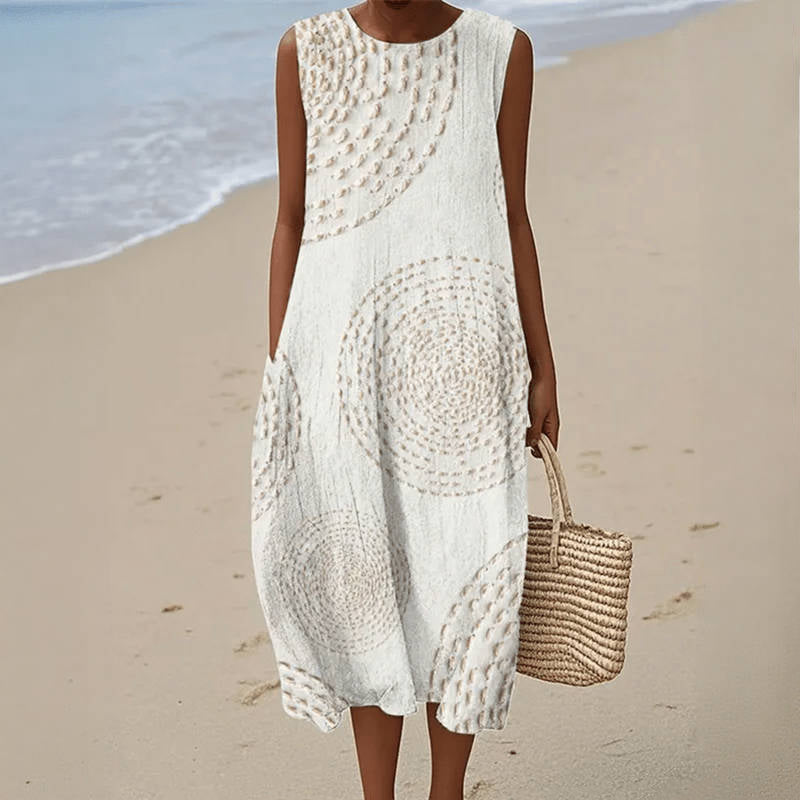 Céline - Robe Lin d'Été Fluide