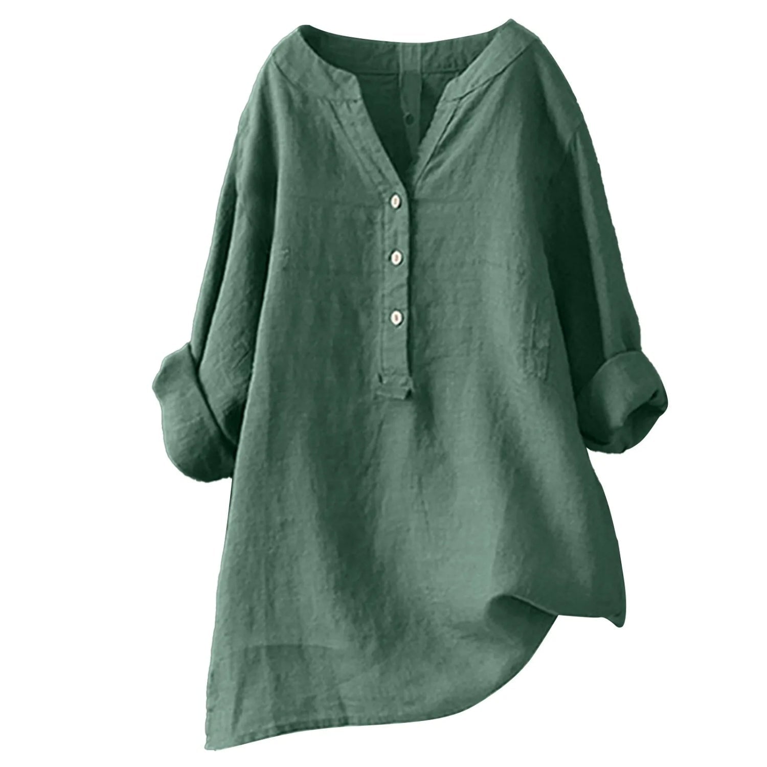 Crimson Light - Blouse LégÚre Col V Rode