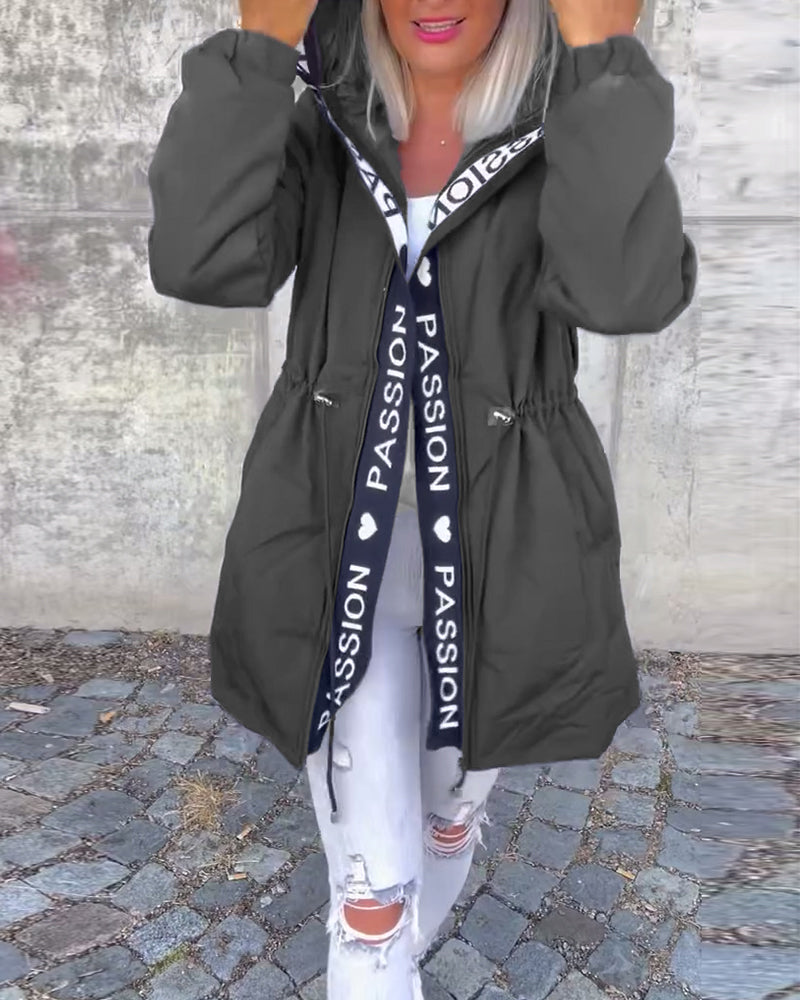 Christine | Parka Élégante Zippée à Capuche
