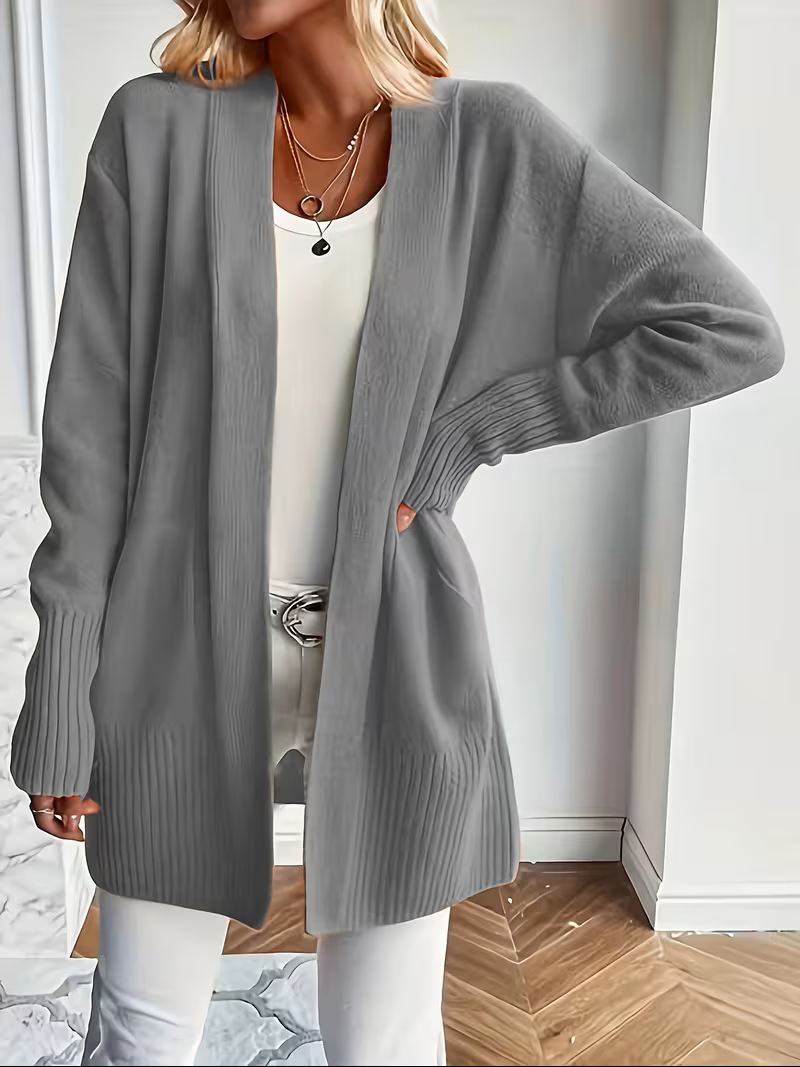 Caroline - Cardigan Élégant Oversize Long Ouvert
