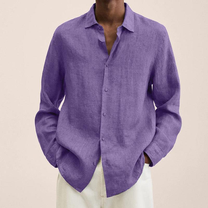 Image variante pour Hilaire - Chemise en lin - Coupe décontractée - Hommes-11