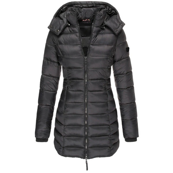 Odille - Doudoune longue capuche Femme