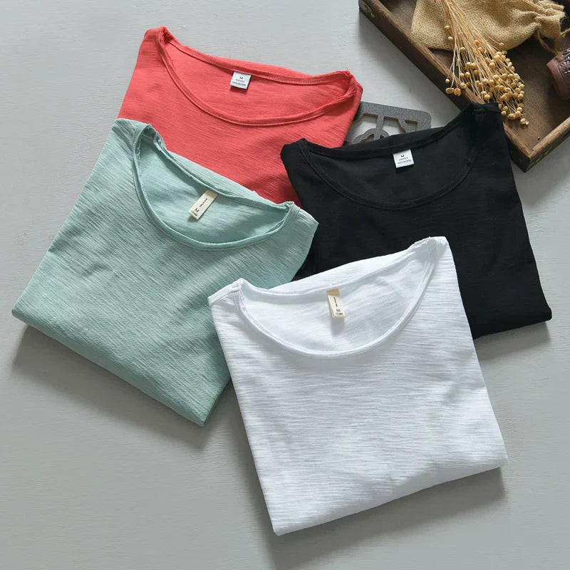 Jef - T-shirt en coton à manches longues - Décontracté - Hommes-6