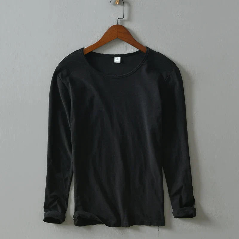 Jef - T-shirt à manches longues en coton - Décontracté - Hommes-1