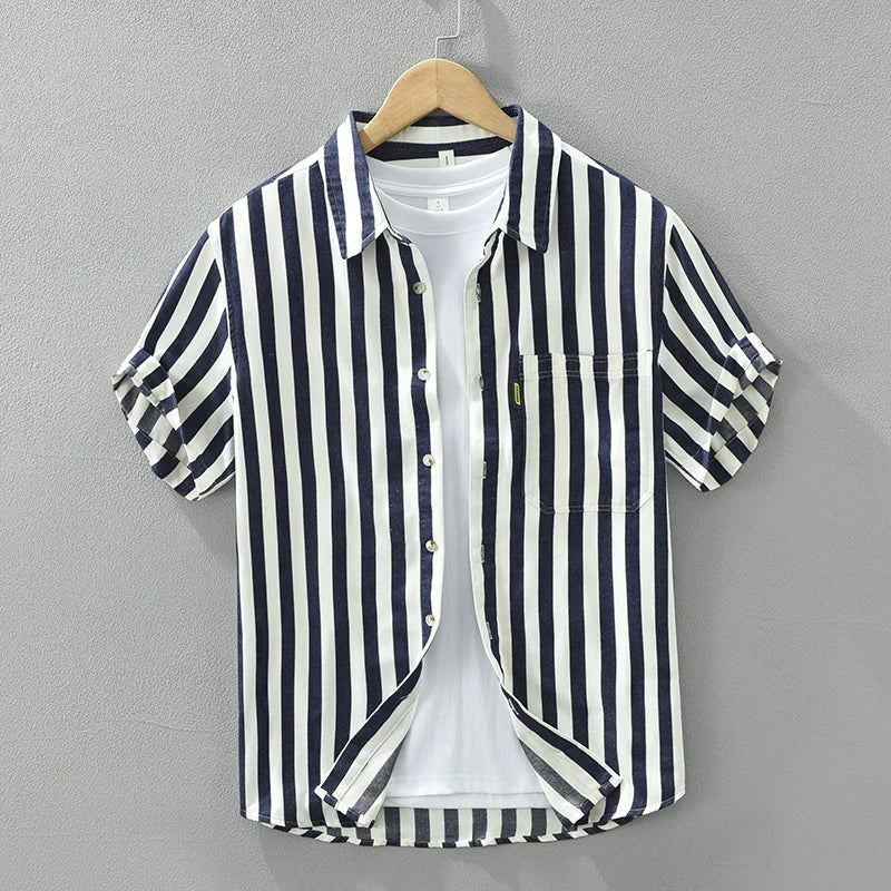 Jeroen - Chemise à rayures décontractée - Confortable - Hommes-1