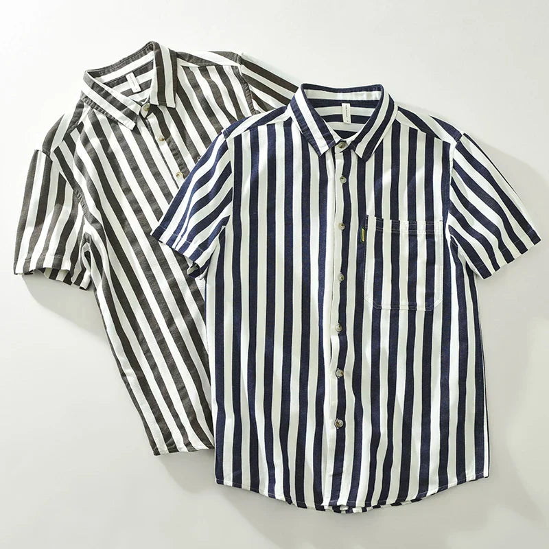 Jeroen - Chemise à rayures décontractée - Confortable - Hommes-6