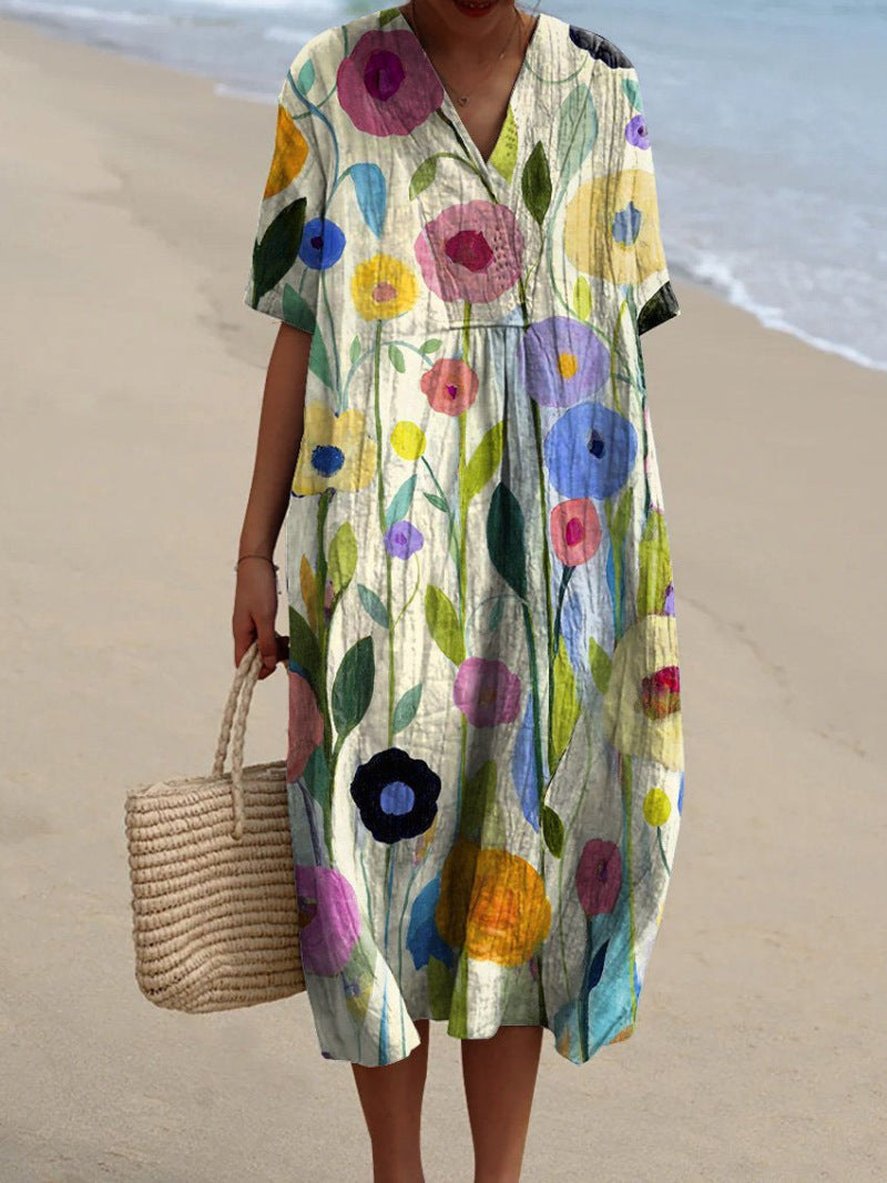 Robe Femme Imprimée Fleurs - Zara