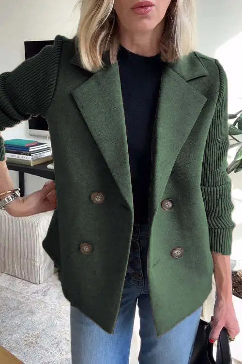 Catherine | Veste Chic Maille Patchwork