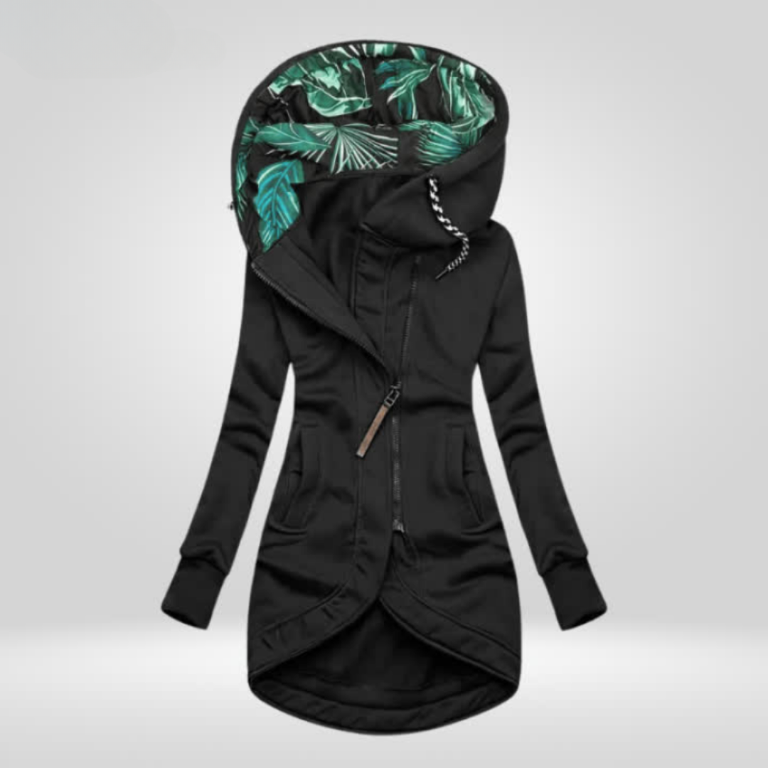 Laurence | Veste Chic Zippée à Capuche