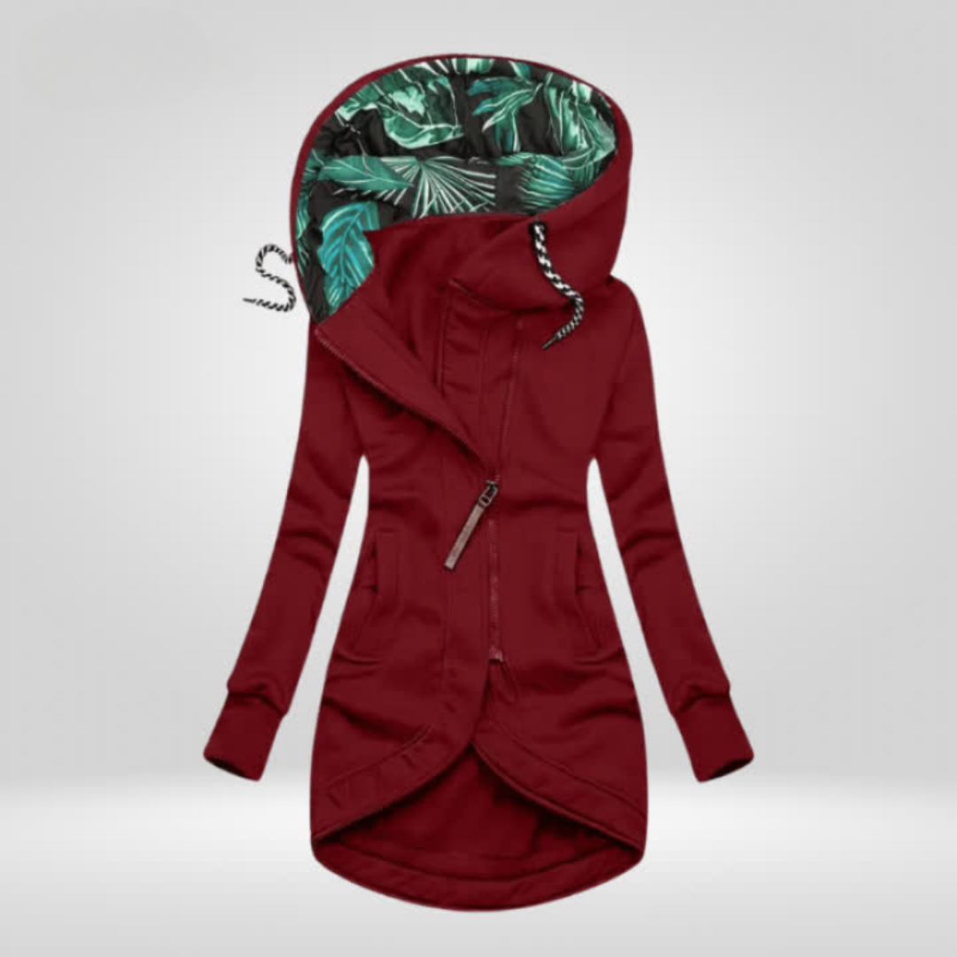Laurence | Veste Chic Zippée à Capuche