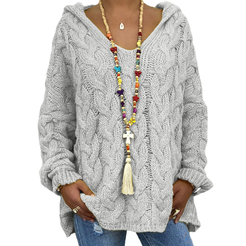 OphĂ©lie â Pull confortable torsadĂ© pour femme