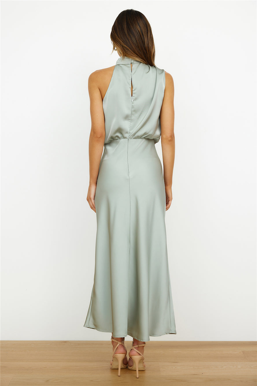 Robe Midi Femme en Satin Dos Nu - Aurélie