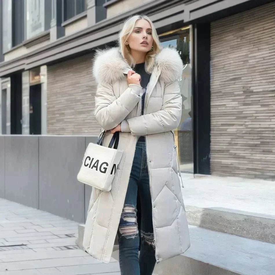 Estelle - Doudoune Chic Fourrure Chaude