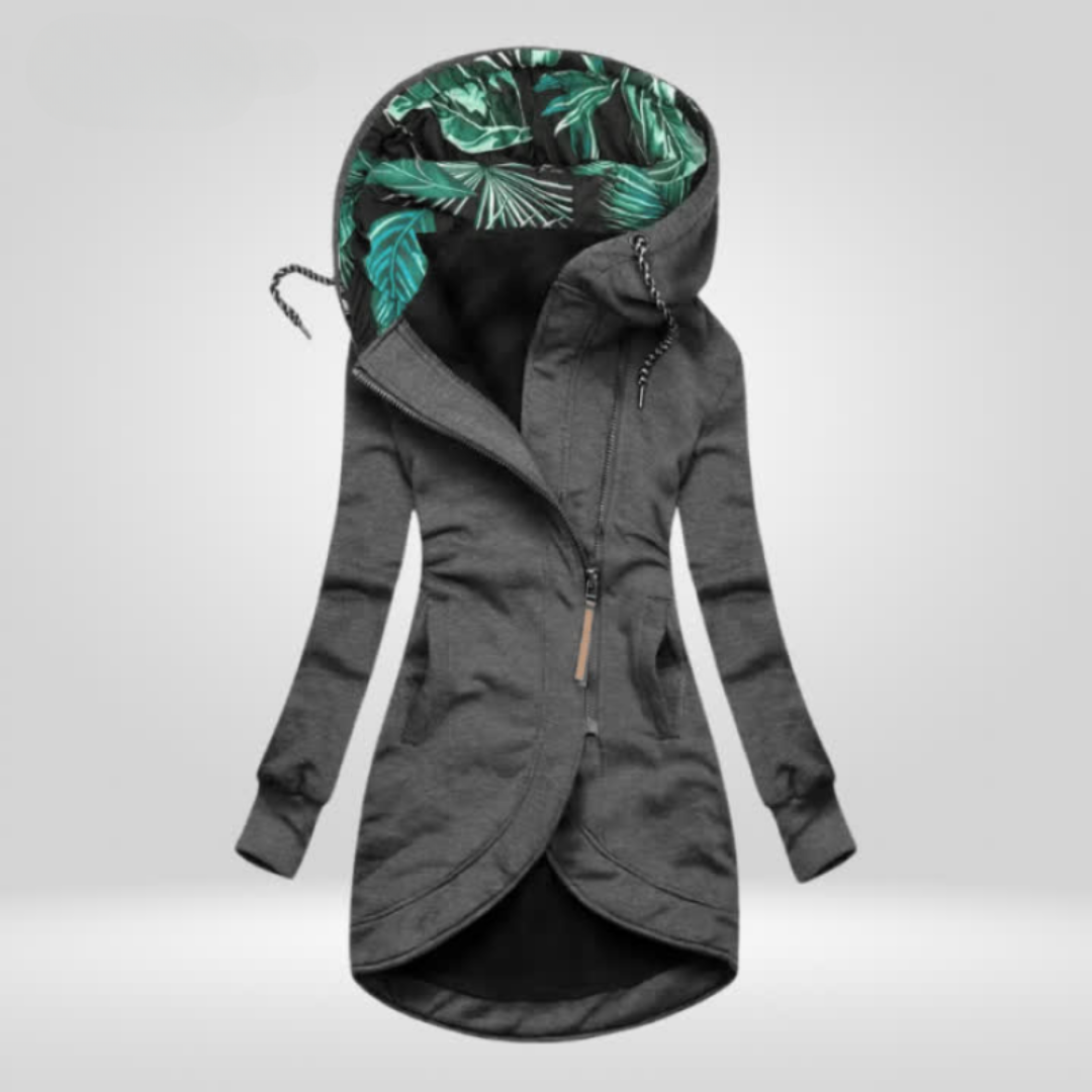 Laurence | Veste Chic Zippée à Capuche