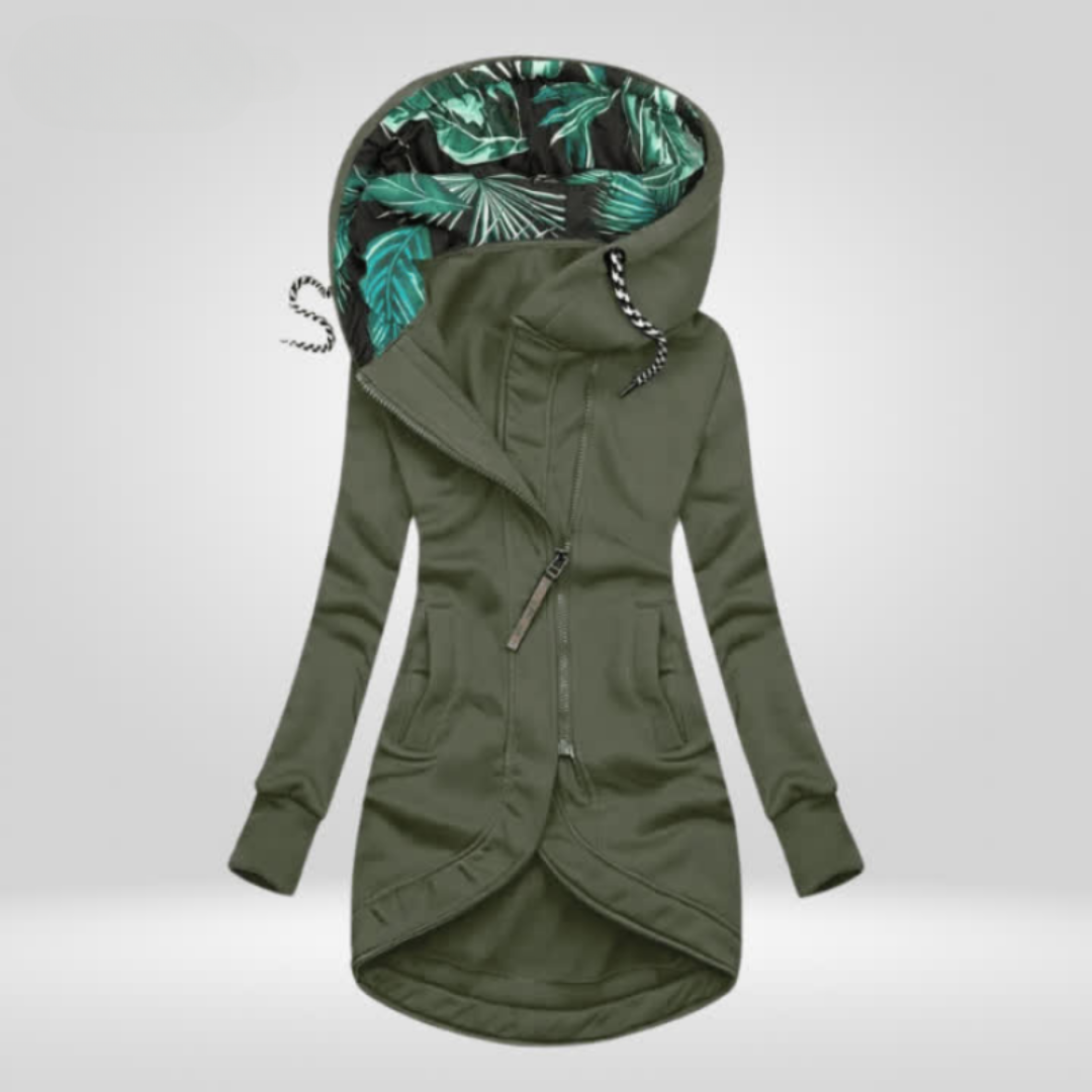 Laurence | Veste Chic Zippée à Capuche