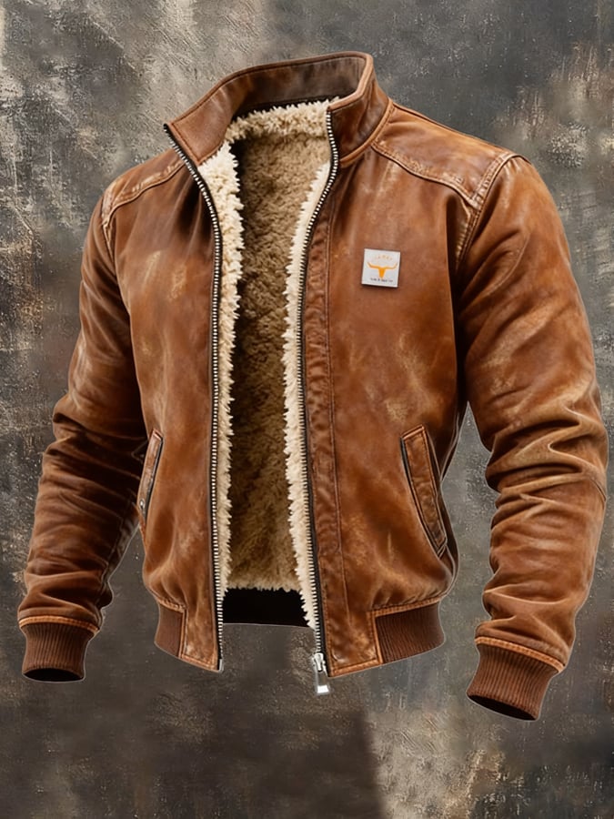 Thierry - Veste Intemporelle Aviateur Doublée Sherpa