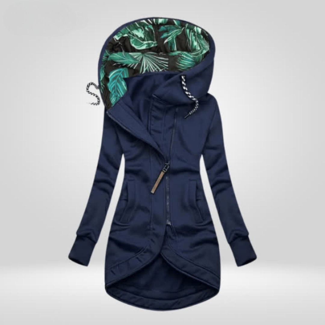 Laurence | Veste Chic Zippée à Capuche