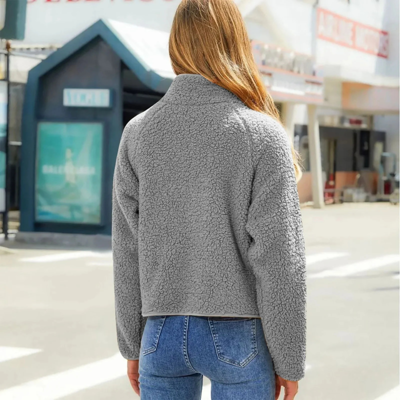 Marguerite - Doudoune Chic Matelassée Manches Sherpa