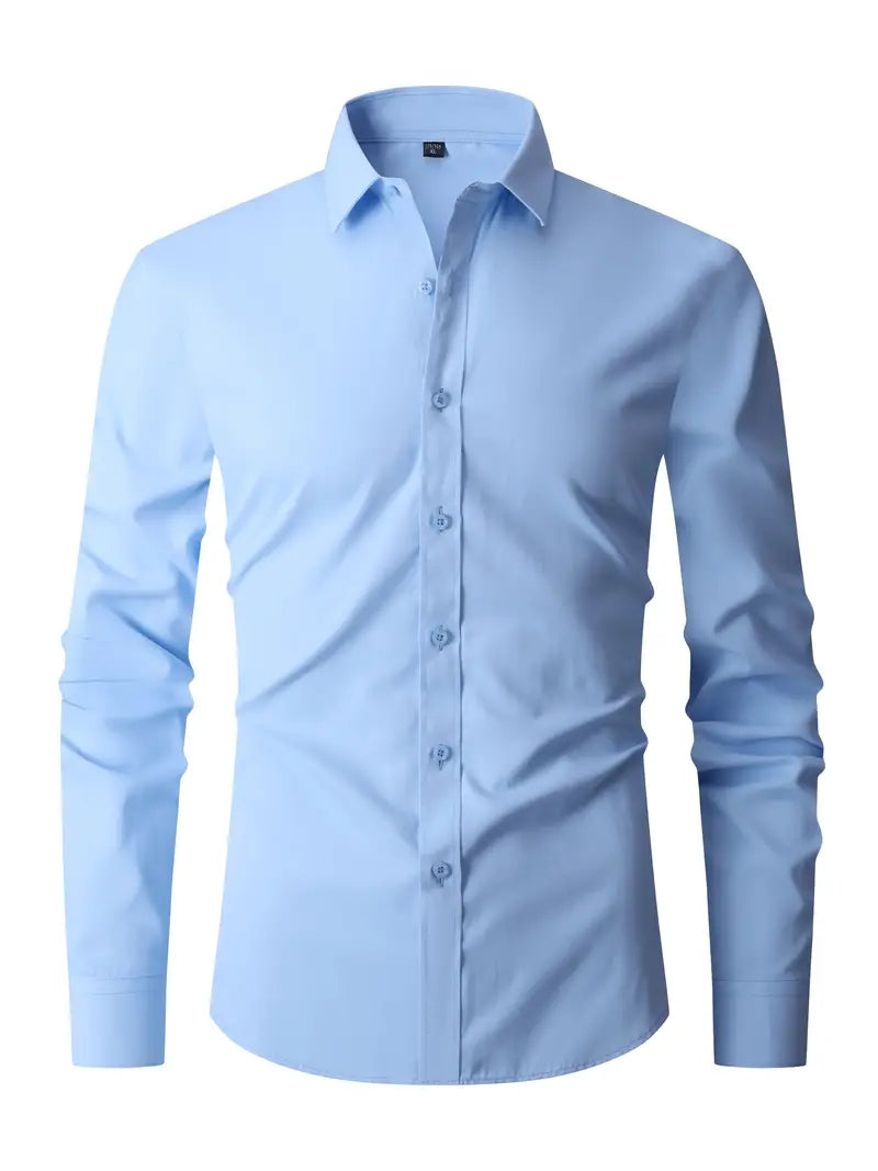 Diego - Chemise Manches Longues Slim Fit Chic Élégante Homme
