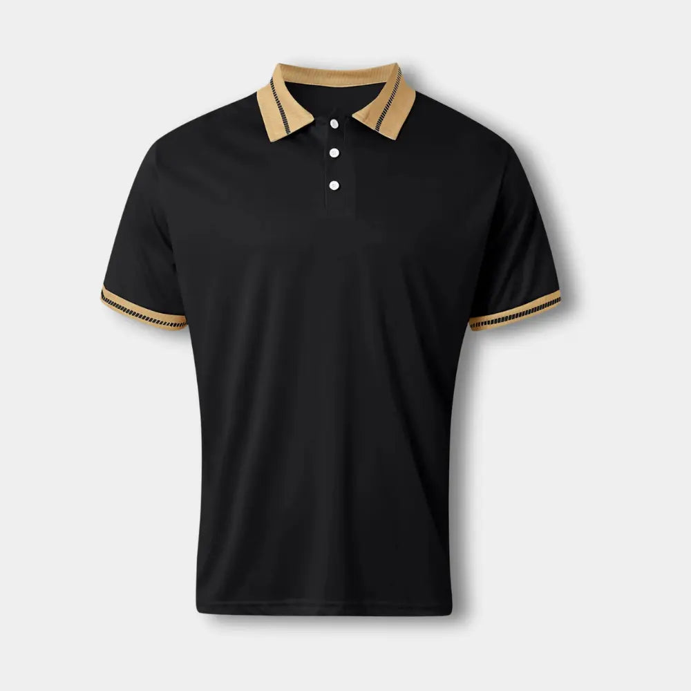 Enzo - Polo Manches Courtes Col Contrasté Homme