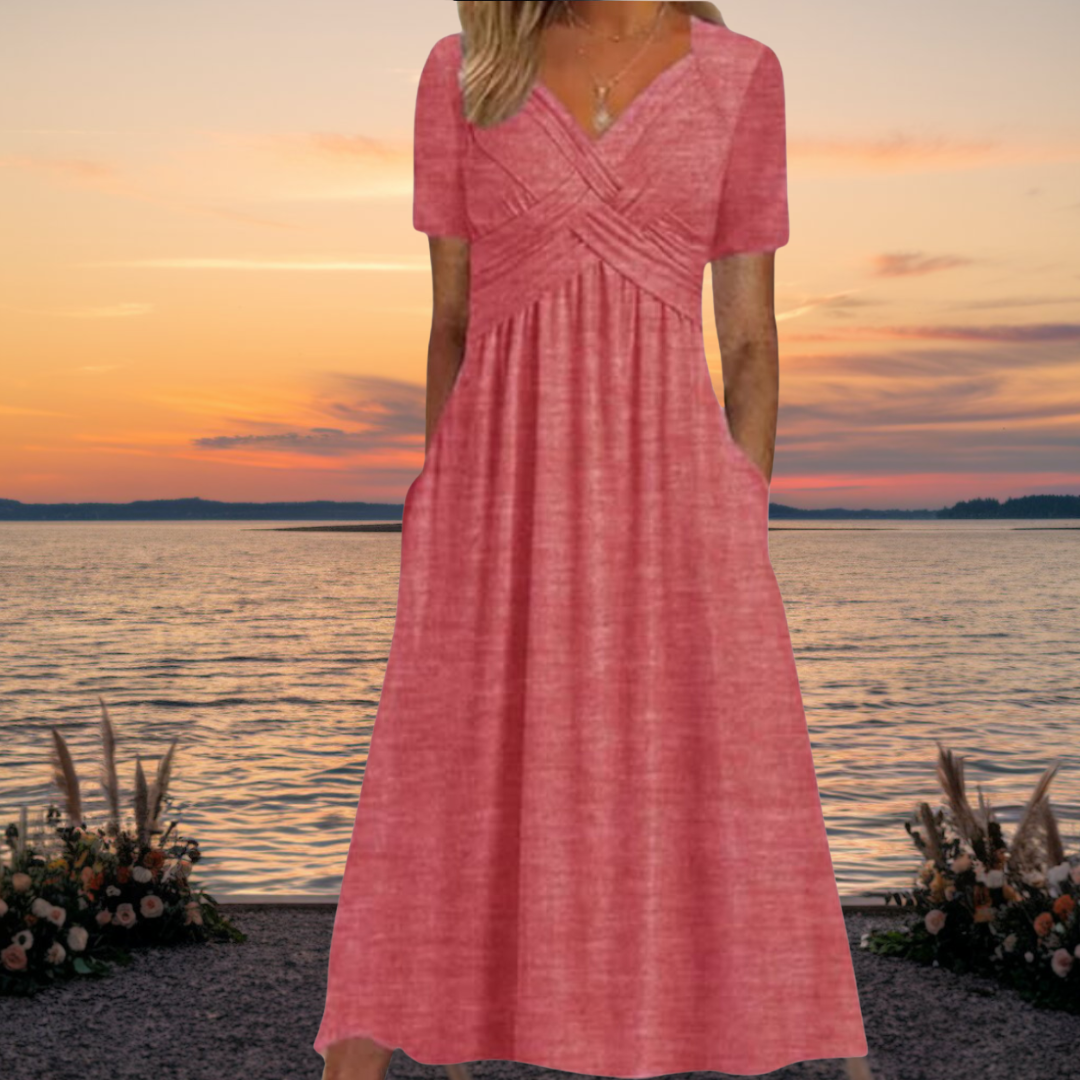 Robe Midi Femme Élégante - Camille