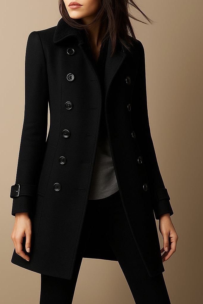 Léa | Manteau Élégant Cintré Classique