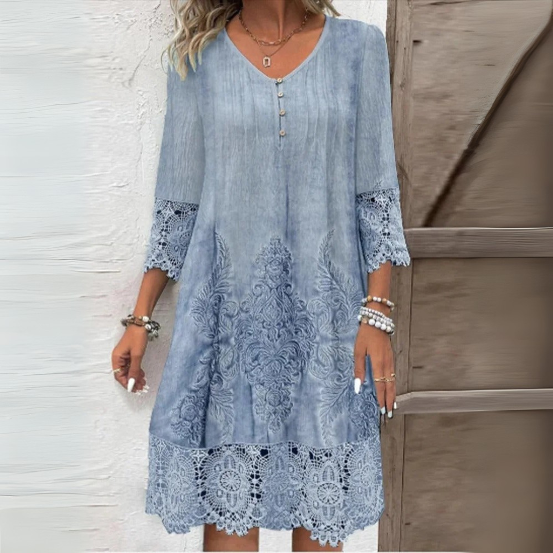 Robe d'ĂtĂ© Femme en Lin Tunique - InĂšs