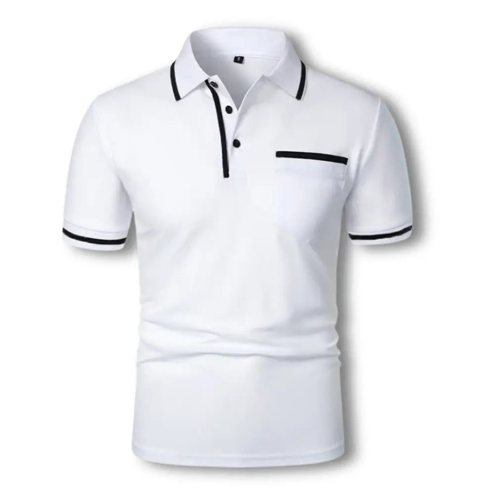 Dante - Polo Manches Courtes Slim Fit Chic Homme