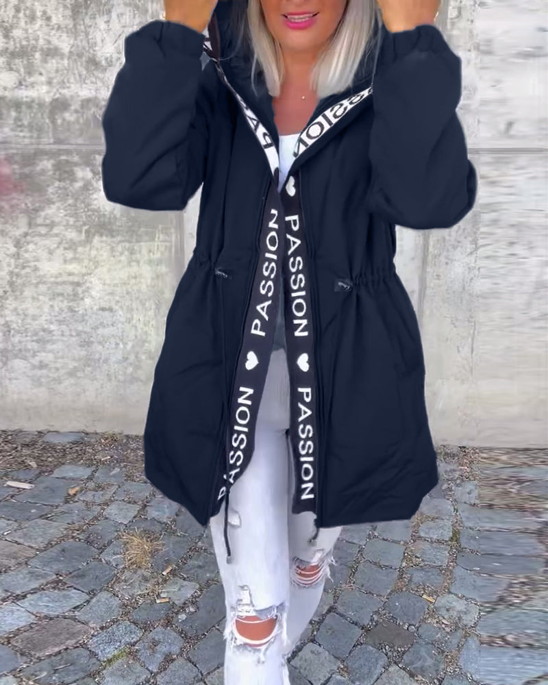 Christine | Parka Élégante Zippée à Capuche