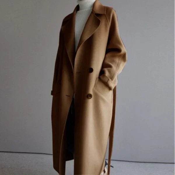 Nadine | Manteau Élégant Long Oversize