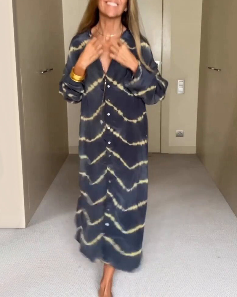 Manon - Robe longue imprimée