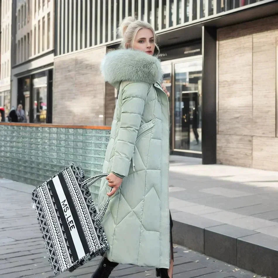 Estelle - Doudoune Chic Fourrure Chaude