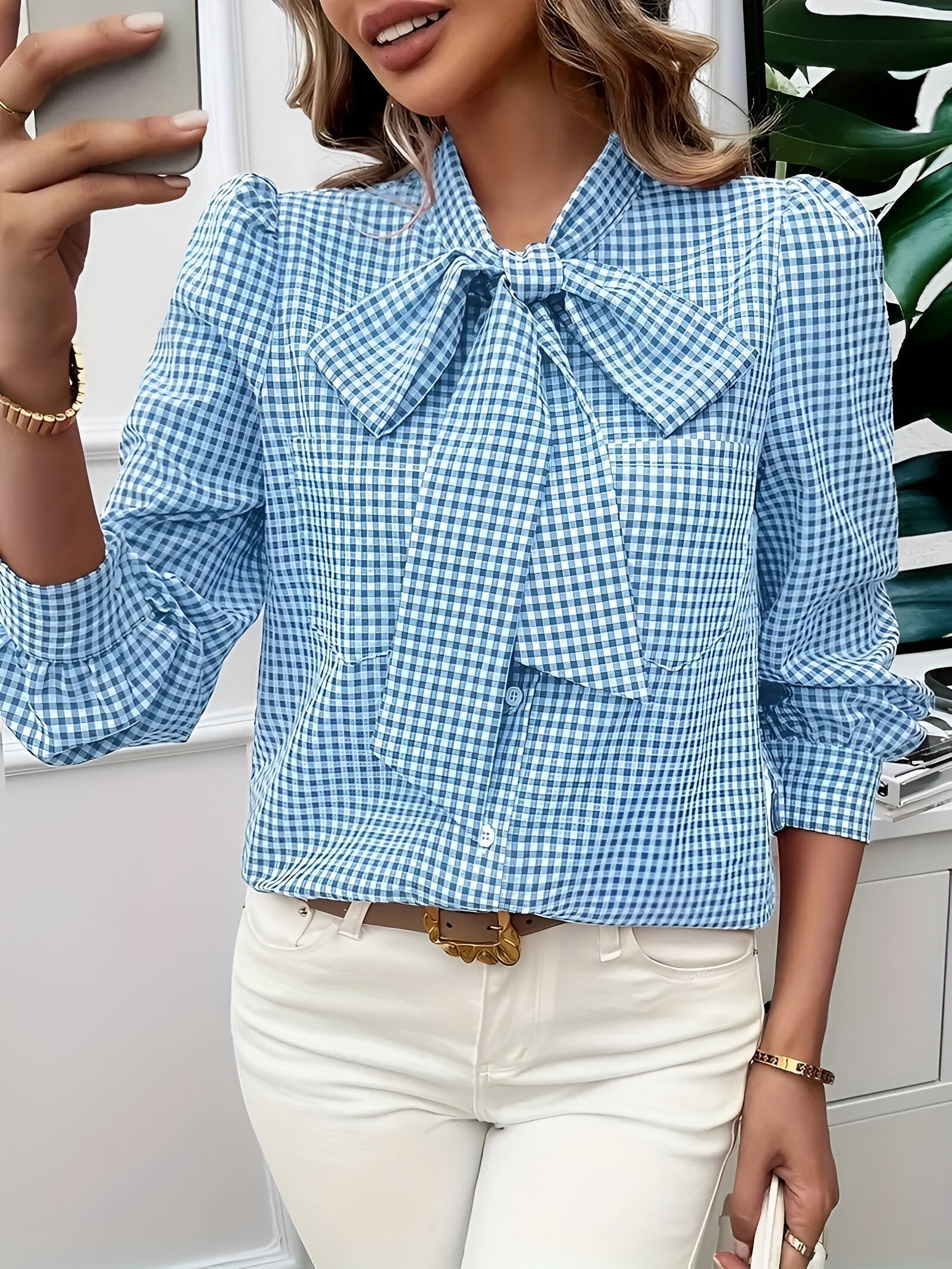 Chemise Femme À Manches Bouffantes - Brielle