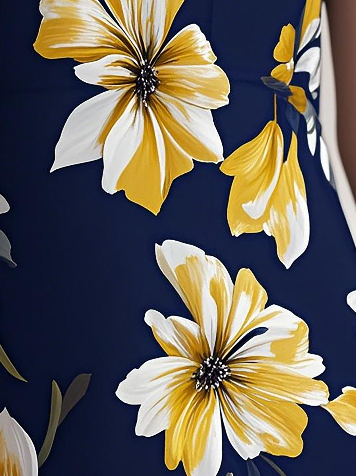 Robe Midi Femme Cintrée Fleurie - Inès