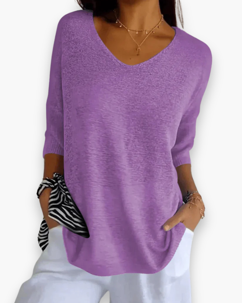 Top détendu élégant des femmes | Polyvalent-6