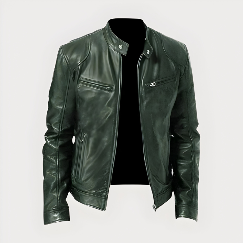 Julien - Veste Classique Motard Cuir