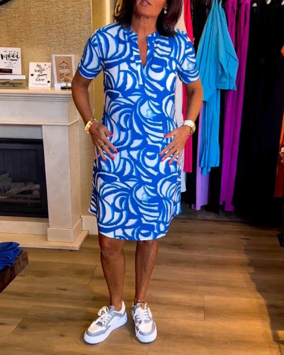 Nathalie - Robe Midi D'ĂtĂ© Chic