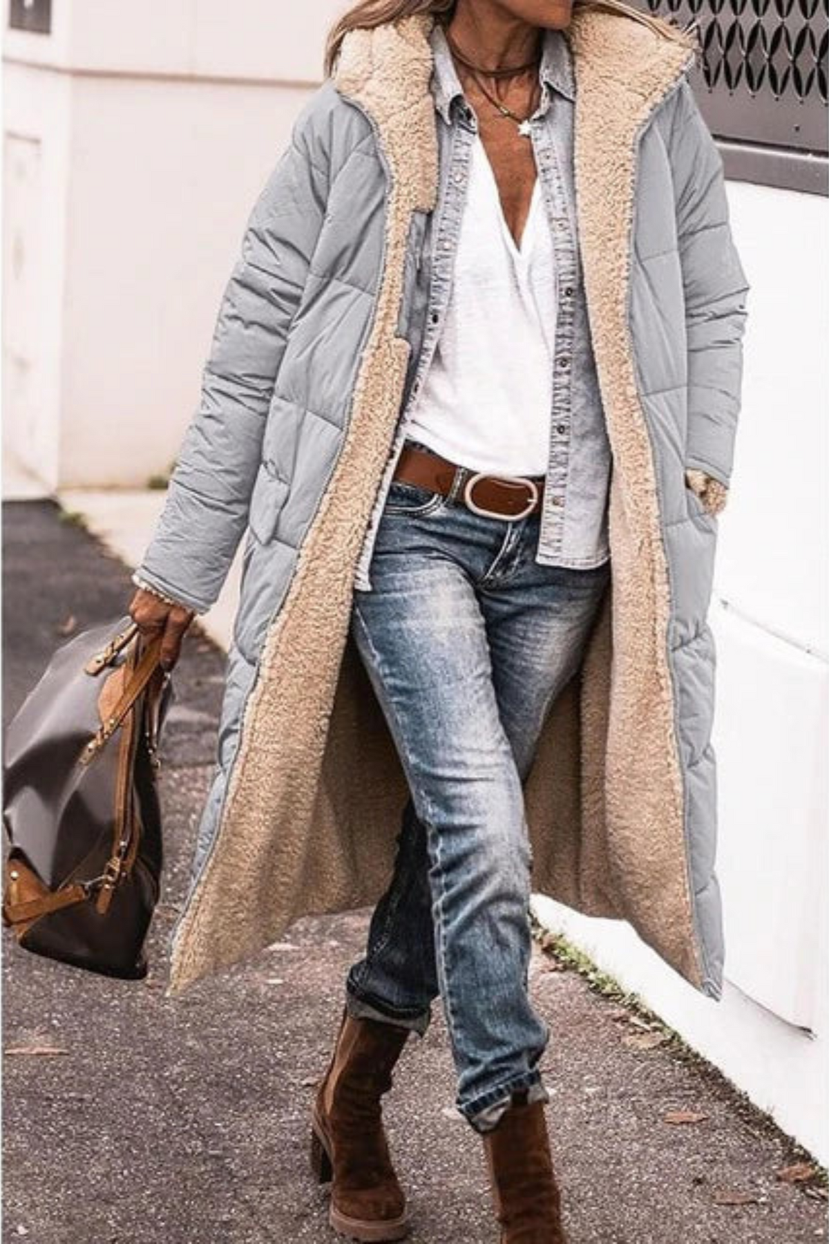 Virginie | Doudoune Chic Teddy Réversible