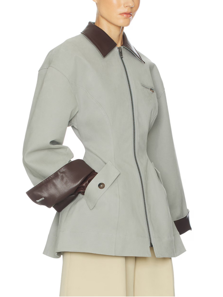 Juliette | Veste Chic Cuir Zippée