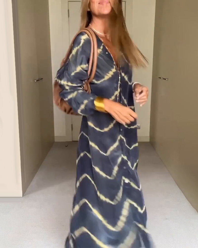 Manon - Robe longue imprimée